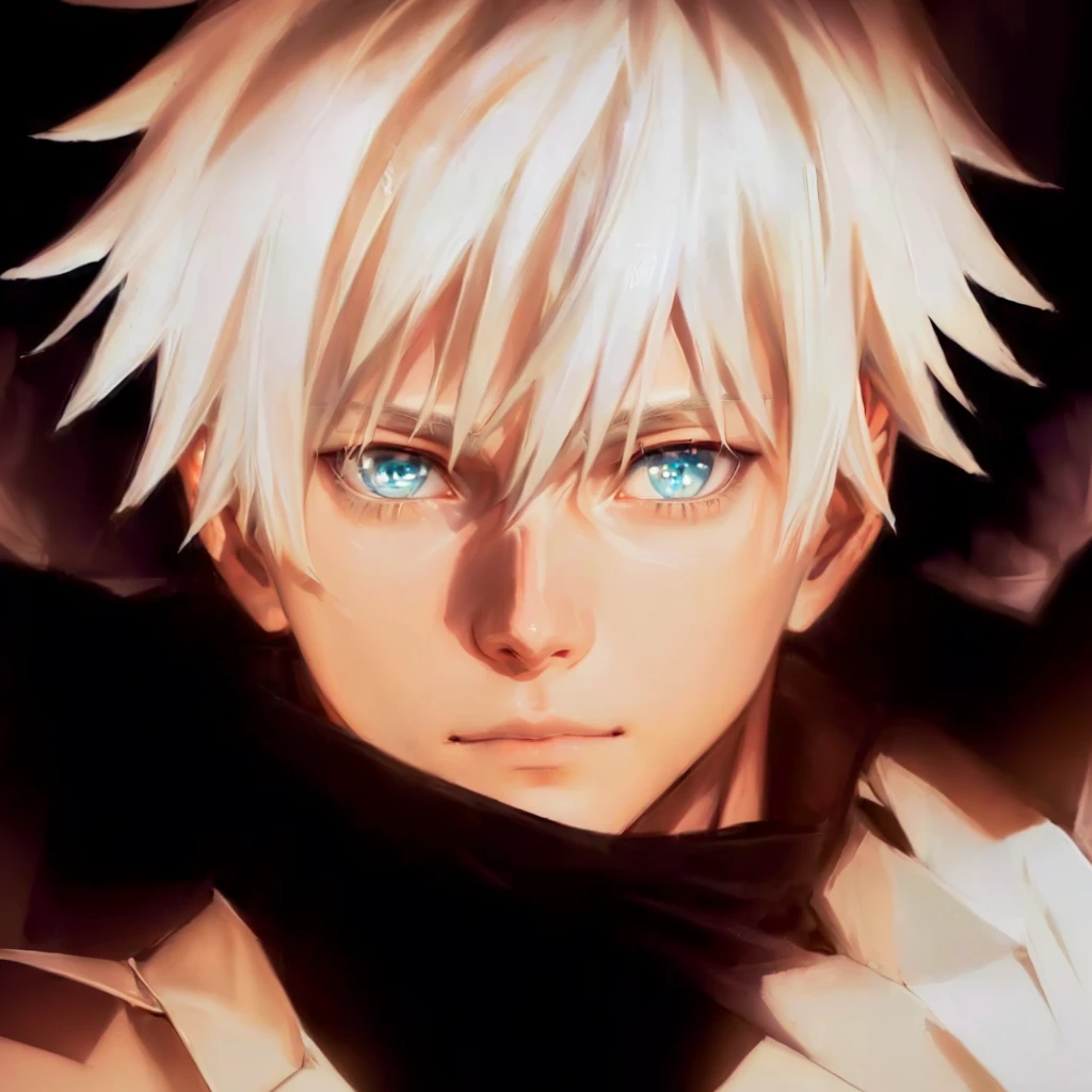 a close up of a person with blonde hair and blue eyes, killua zoldyck portrait, killua zoldyck, killua zoldyck black hair, nagito komaeda, kaneki ken, white haired, kaworu nagisa, ken kaneki, white-haired, white haired deity