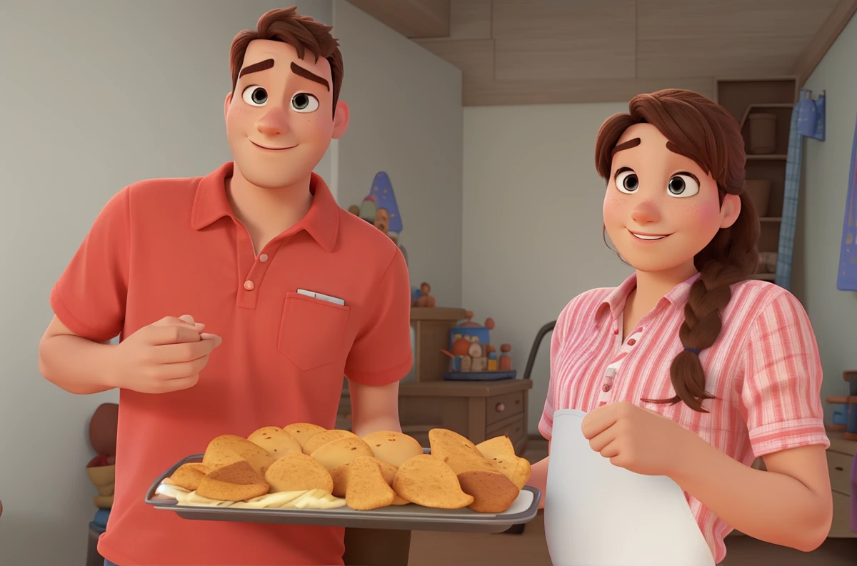Man and woman like the Disney Pixar movie