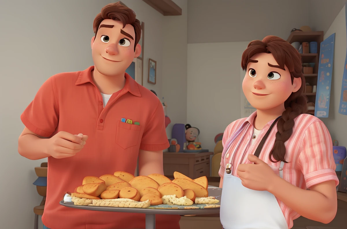 Man and woman like the Disney Pixar movie