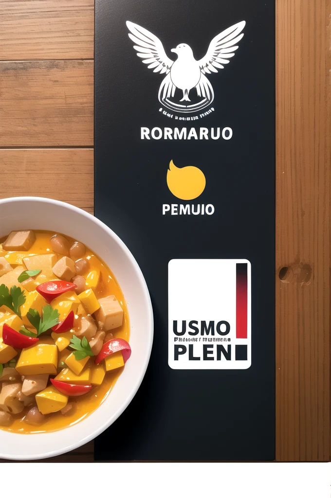 con el nombre mAIpERU, A Logo, only logo that combines the letters "m" and "p" with a design, a logo that incorporates a graphic element that represents the culinary wealth of Peru, like a corn, un aji o un cuand. un logo que utilice colores vibrantes and llamativos, como el rojo and el amarillo, that are typical of Peruvian cuisine. un logo que incluanda un elemento que refleje la diversidad cultural del peru, such as text that incorporates indigenous letters or symbols. a logo that combines the name "mAIpERU" with a design reminiscent of a map of Peru or a characteristic graphic element of the country, good quality, perfect resolution, perfect tear-free design, 8k