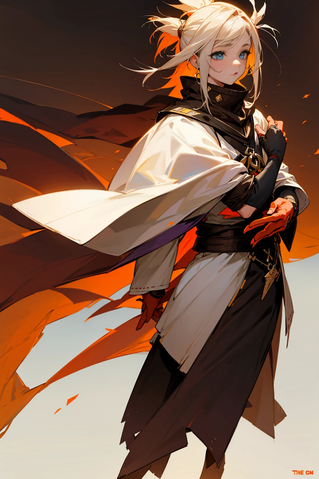 hands to side