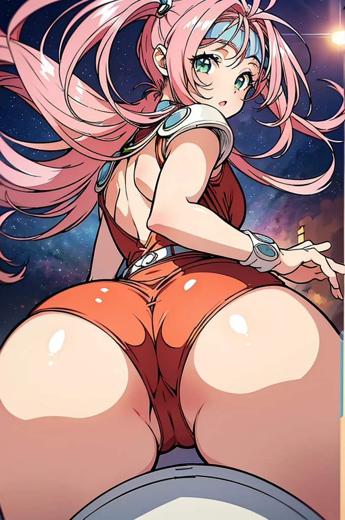 (Super detailed:1.2),(realistic:1.1),ultra high resolution,
1 girl, mylene,(red leotard),(pink hair),long hair,head band,(((raise ASS:1.3))),(ass focus,from behind:1.3),(looking back,all fours:1.3),spread legs,top-quality,Top image quality,perfect anatomy,masterpiece,ultra-detailliert,Beautiful、ultra-quality, best quality,high resolution, ultra-detailed,game cg,dutch angle ,beautiful detailed eyes, visualart,five fingers, ((perfect hands)),NSFW