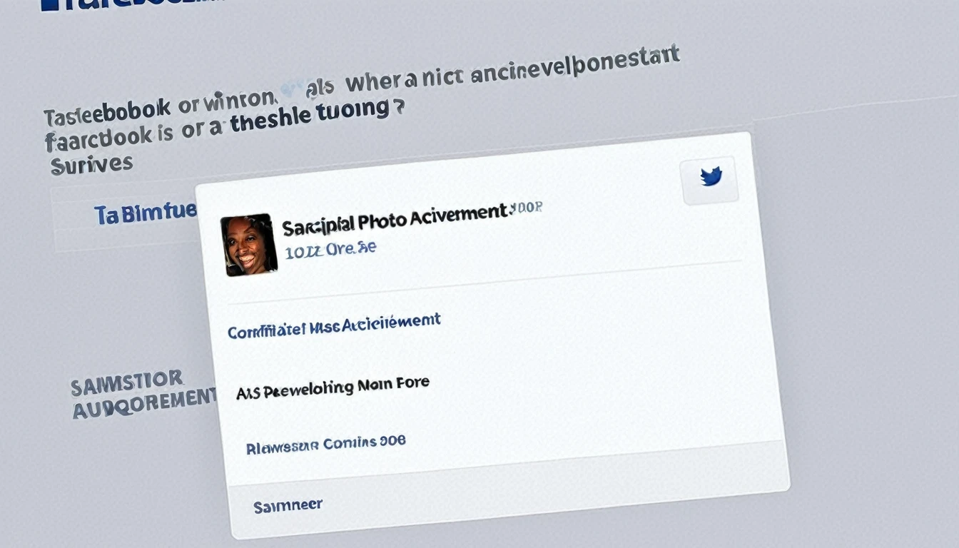 phone photo posted on Facebook of [significant achievement]
