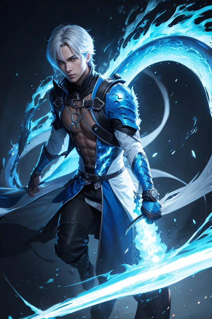 Blue bone free fire male character backwards