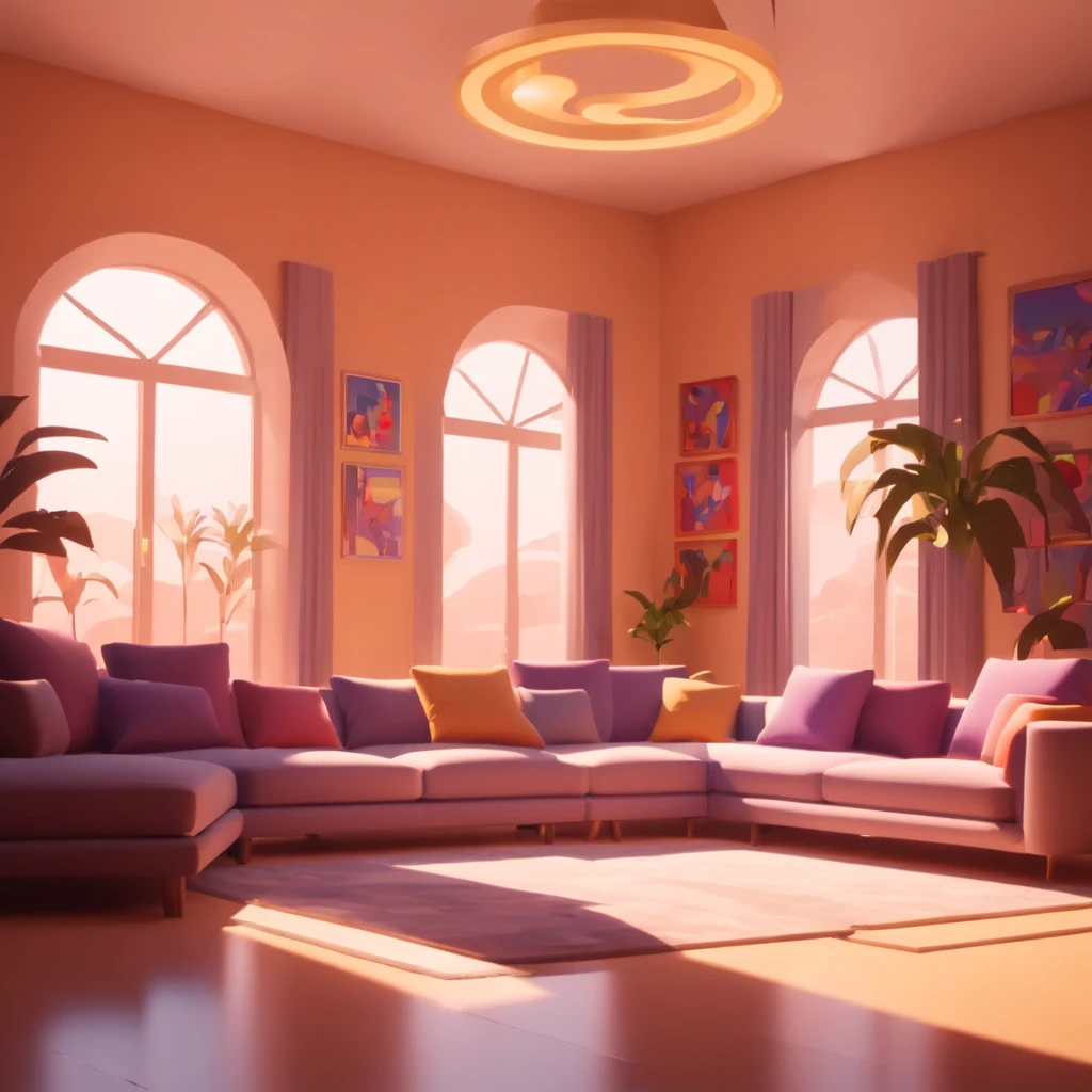 JaxAmazing , living room with sofa facing forward with the sun illuminating the room 