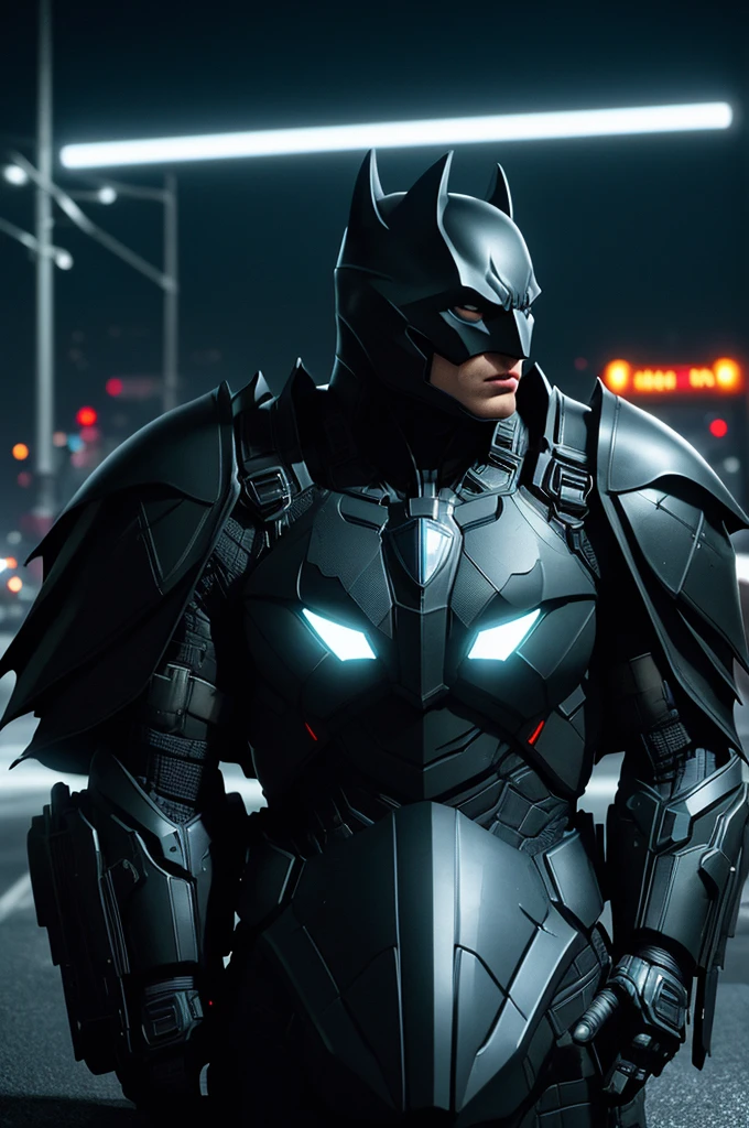 cinematic film still breathtaking (Futuristic Black-Batmobile),side view,intricate details, armored car,missile launcher,oversized tires
Arkham city streets,
bright neon lights,
multicolored lights.
vivid colors, vivid contrast, bold colors,
white paved road . award-winning, professional, highly detailed . shallow depth of field, vignette, highly detailed, high budget, bokeh, cinemascope, moody, epic, gorgeous, film grain, grainy