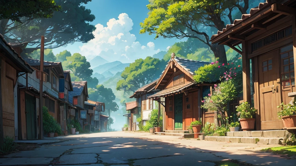 imagen ramdon, reminiscent of Studio Ghibli or Lofi illustrations