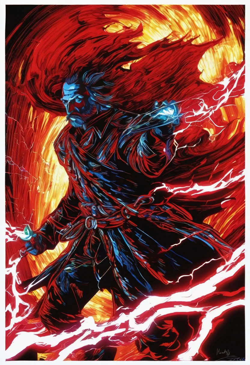 painting-like, martius_red storm sinister war [:style of vincent van gogh and leonardo da vinci:0.4] ral-black light
