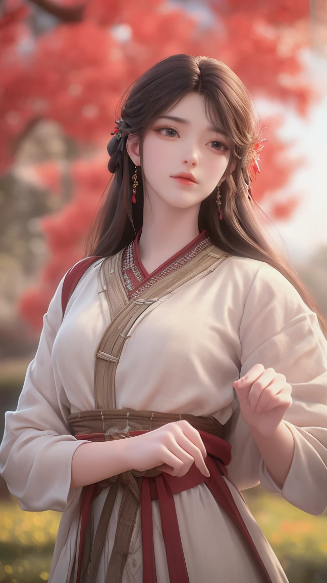 (best quality,ultra-detailed,photorealistic:1.37),vivid colors,studio lighting,beautiful detailed eyes,beautiful detailed lips,extremely detailed eyes and face,long eyelashes,portraits,black hair,confident expression,feminine,standing in a garden,soft sunlight, scenery,flower blossoms,peaceful atmosphere,artistic touch,textured brushstrokes,subtle color variations,brilliant white highlights,delicate movements,graceful pose,slight breeze,rustling leaves,sophisticated style,professional artwork,female beauty.