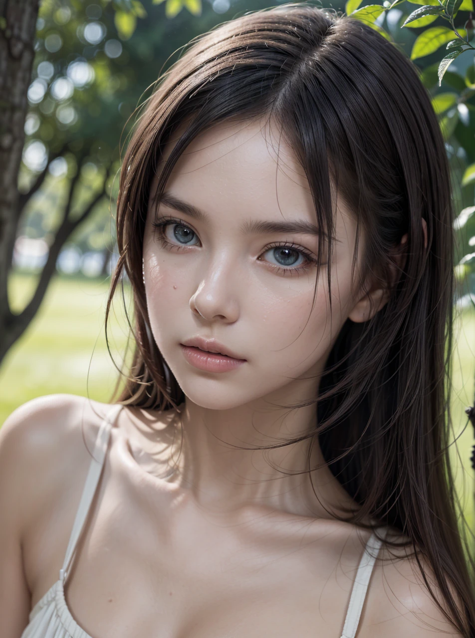 (best quality,4k,8k,highres,masterpiece:1.2),ultra-detailed,(realistic,photorealistic,photo-realistic:1.37),1girl,beautiful detailed eyes,beautiful detailed lips,extremely detailed face,longeyelashes,elegant,graceful,serene expression,glowing skin,flowing hair,soft lighting,fantasy landscape,lush vegetation,glowing orb,ethereal atmosphere,vibrant colors,dreamlike,mystical