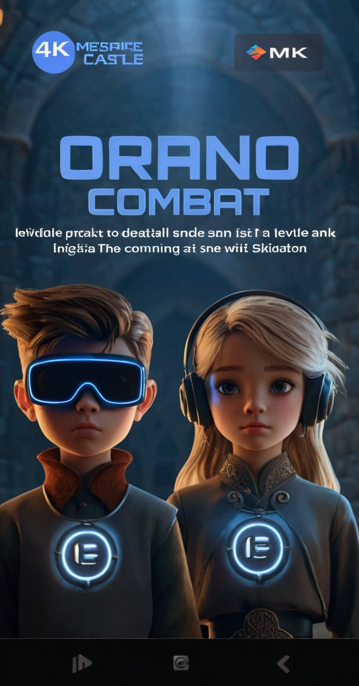 1girl,1boy,standing back to back,detailed facial features,beautiful eyes,detailed lips,detailed hands,intricate clothing,medieval fantasy environment,stone castle in the background,moody lighting,warm color palette,dramatic lighting,epic fantasy art,highly detailed,4k,8k,photorealistic,masterpiece