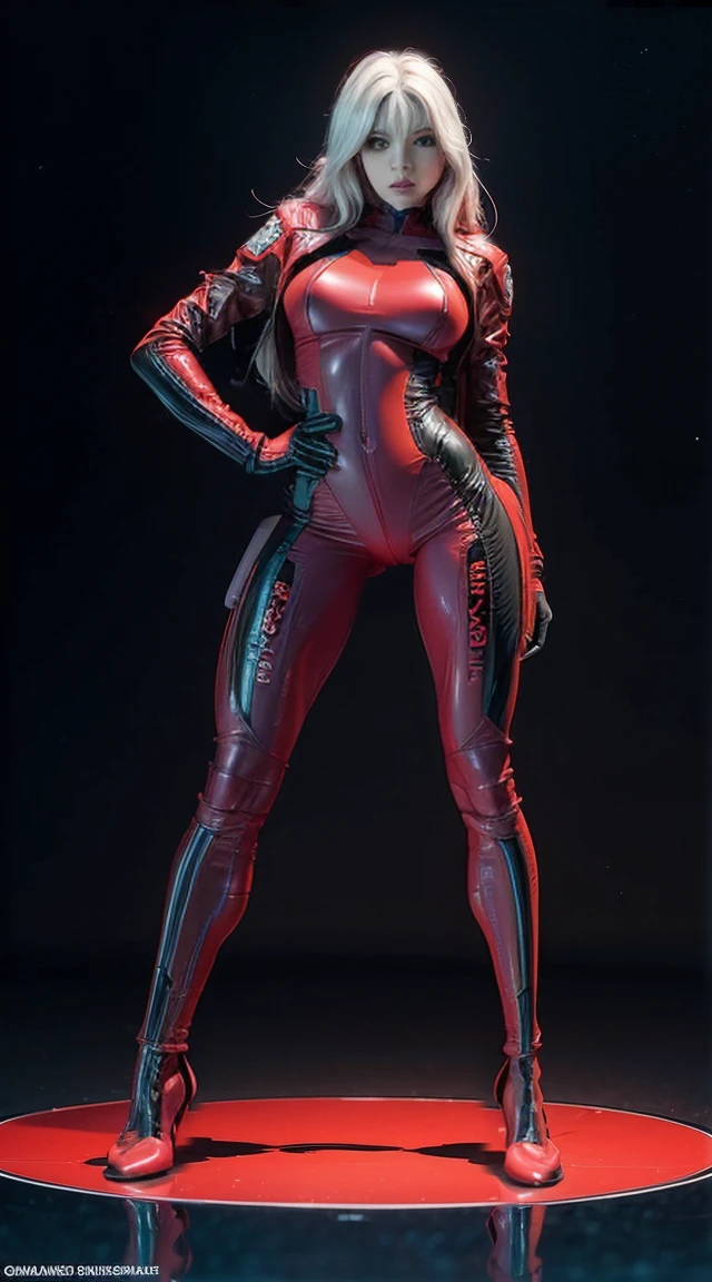 ((Full body photo, standing, feet on the floor))  Alexandra Daddario as Vampire X-Men, extremely lifelike, very beautiful, sexly, hair with white bangs, big-ass, thick legs fitness, robotic body, sorayama style
