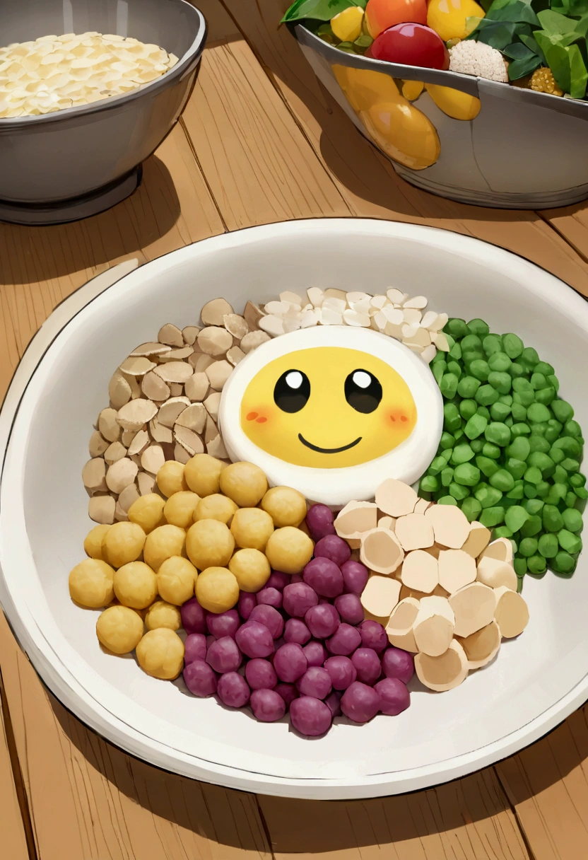 I need and emoji of a small cereal bowl that has a dollars in it connected to an empty bowl that says oatmeal better than no meal. I actually would like to see that with and without the words, I need the two bowls connected, one should be full of dollar and the other should be empty