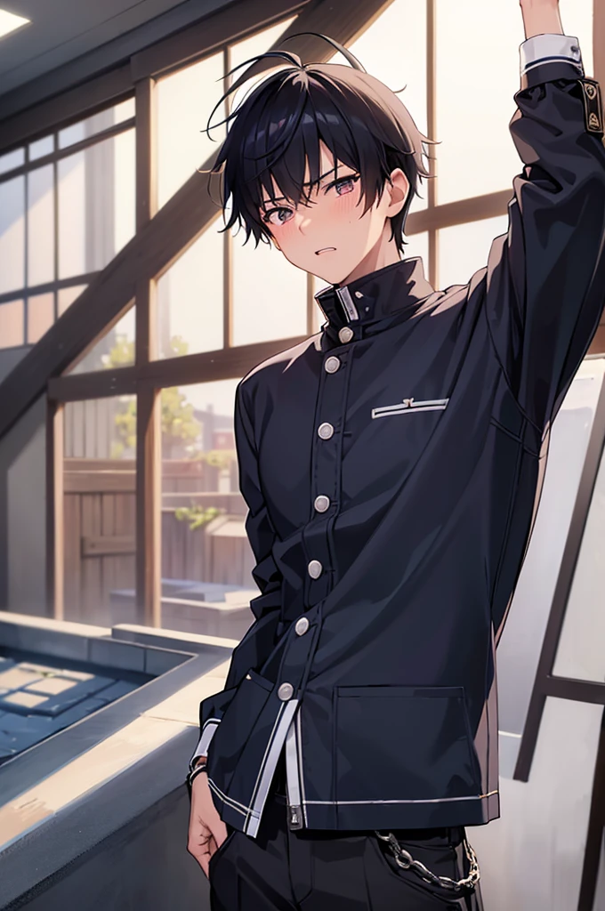 Japanese student style,,cool,,,A refreshing, athletic man,Still a virgin,,,boy,,,boys,,,With a confused look,,,,,why!?,,why!?,,(Sudden castration in everyday life:1.3),(Complete castration:1.3),A major failure in becoming an adult male,,Castrated male,,,Male end,,Super manly is slowly declining,,Sexual sensitivity rises sharply,,Body modification,Absurd,Stolen by her,Tall,The male protagonist is,My,Spiked Hair,charm,Slim figure,19.,,Smooth,Skin texture,Functional beauty,shine,Breeze,A speck of dust,Natural light,face,hand,eye,blush,tears,,,Saliva,,,Accuracy,,Ultra correct,Biological,Excellent detailed anatomy,4K,8k,Highest quality,Male Focus,,Depth of written boundary,Character Portrait,Black Hair,Punctuality,Youth Center,Slightly erotic,