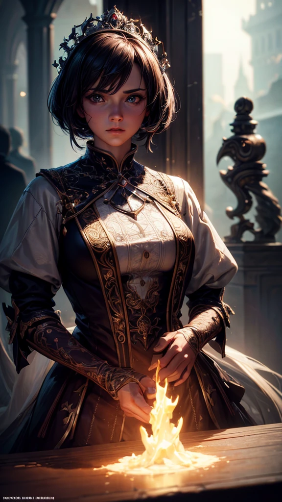 (mature:1.2) Style-Princess, (tifkeller:1.08), masterpiece, best quality, highest quality, cinematic lighting, (volumetric lighting), extremely detailed CG unity 8k wallpaper, focused, 8k wallpaper, 4k wallpaper, extremely detailed, ultra realistic, photorealistic, sharp focus, absurdres, (HDR:1.2), (high contrast), photograph, detailed and intricate, instagram, portrait, highly detailed, digital painting, artstation, concept art, smooth, sharp focus, illustration, cinematic lighting