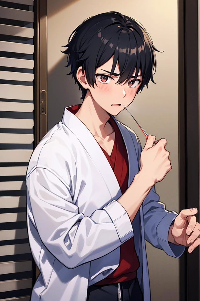 Japanese student style,,cool,,,A refreshing, athletic man,Still a virgin,,,boy,,,boys,,,With a confused look,,,,,why!?why!?,,(Sudden castration in everyday life:1.3),(Complete castration:1.3),A major failure in becoming an adult male,,Castrated male,,,Male end,,Super manly is slowly declining,,Sexual sensitivity rises sharply,,Body modification,Absurd,Stolen by a boy,Tall,The male protagonist is,My,Spiked Hair,charm,Slim figure,19.9 years old,,Smooth,Skin texture,Functional beauty,shine,Breeze,A speck of dust,Natural light,face,hand,eye,blush,tears,,,Saliva,,,Accuracy,,Ultra correct,Biological,Excellent detailed anatomy,4K,8k,Highest quality,Male Focus,,Depth of written boundary,Character Portrait,Black Hair,Punctuality,Youth Center,Slightly erotic,