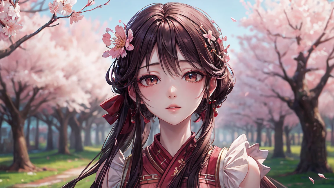 (masterpiece,ultra-detailed,best quality:1.5),(8K,CG,illustration:1.4),(perfect-composition,detailed beautiful face,Clean skin,photographical skin,shiny skin,shiny hair, photographical hair,ultra detailed eyes,shaved,uncensored,ultra detailed background:1.2),(petite girl:1),,cowboy shot S4kur4,see-through,cherry blossoms dress,sleeveless,cherry blossoms,spring