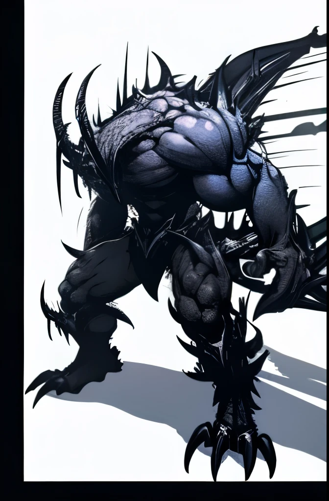 Bipedal shard behemoth with large arms