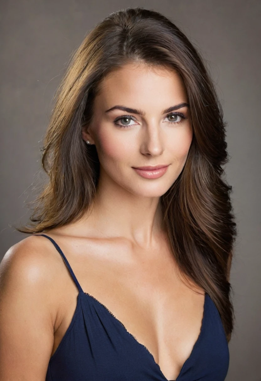 fille de 25 ans, brunette, Fermer, La fille d&#39;à côté, vêtements amples, nuit, intérieur, Les cheveux en désordre