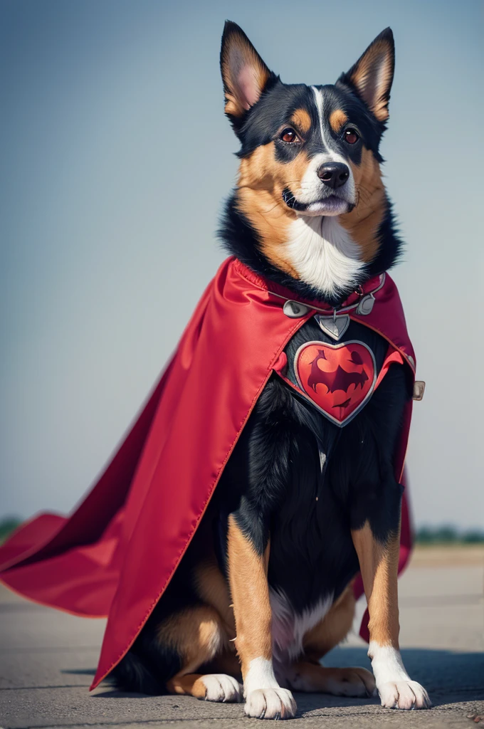Dog with cape
