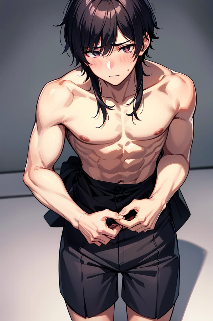 Japanese student style,,cool,,,A refreshing, athletic man,Still a virgin,,,boy,,,boys,,,With a confused look,,,,,why!?why!?,,Myの男が盗られた,(Sudden castration in everyday life:1.3),(Complete castration:1.3),A major failure in becoming an adult male,,Castrated male,,,Male end,,Super manly is slowly declining,,Sexual sensitivity rises sharply,,Body modification,Absurd,,Tall,The male protagonist,My,Spiked Hair,charm,Slim figure,19.9 years old,,Smooth,Skin texture,Functional beauty,shine,Breeze,A speck of dust,Natural light,face,hand,eye,blush,tears,,,Saliva,,,Accuracy,,Ultra correct,Biological,Excellent detailed anatomy,4K,8k,Highest quality,Male Focus,,Depth of written boundary,Character Portrait,Black Hair,Punctuality,Boy-centered,A boy who is popular with girls,Yarichin,
