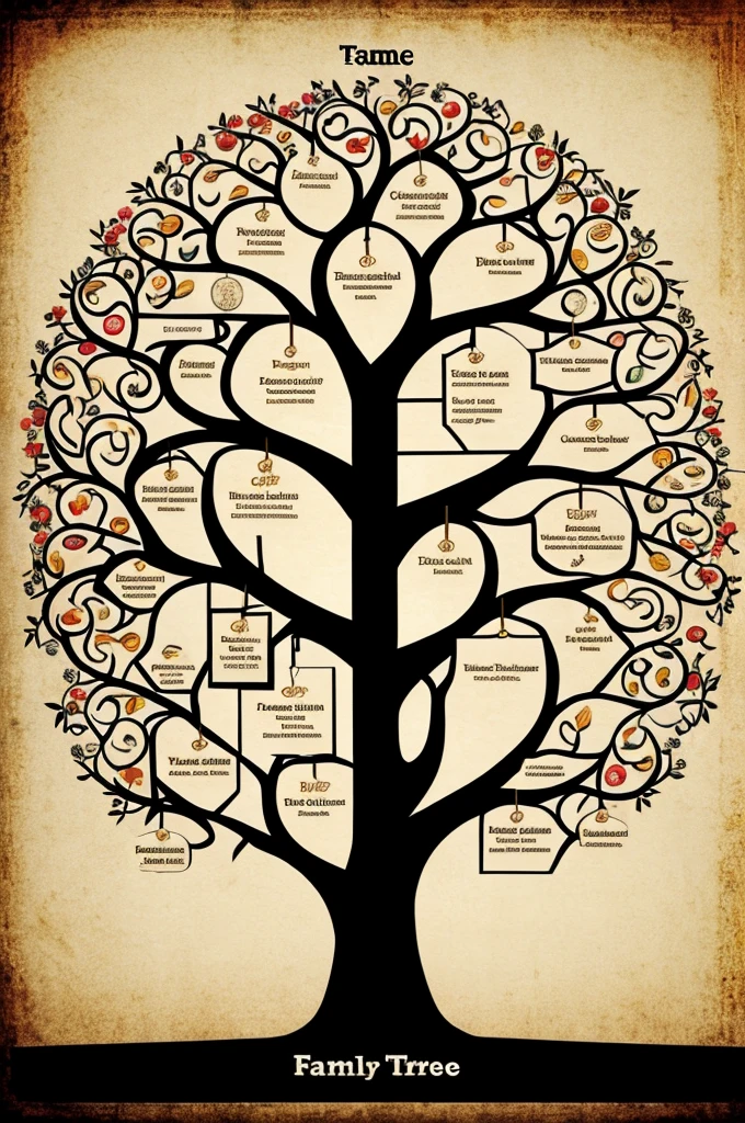 Family tree in which you indicate who is color blind