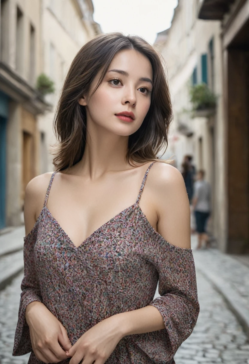 Photoréaliste, ultra-détaillé, Belle femme, Photo portrait, Seulement, regarder dans la caméra, debout, belle ville avec scène'arbres, Scène de lumière, midi clair, hiver sans neige, je'essence de la vraie vie, cheveux couleur brune, Vingt ans, joyeux , montrer un décolleté moyen, lampes de poche, Ciel cristallin, style analogique, grain de film, meilleure ombre, primitif, jeUT Instagram, francaise, yeux marron foncé , grosse fesses , photo d'une femme de 20 ans, visage parfait, chef-d'œuvre, bien, sous-vêtement, Le jour_bien, veste, Le jour_culotte .Cette femme de Sinaloa, d'une beauté exquise, apporte avec lui la chaleur et l'authenticité qui caractérisent les femmes mexicaines.. Sa présence sur les réseaux sociaux ne met pas seulement en avant son attrait physique, mais célèbre aussi fièrement son identité culturelle... À travers vos publications, partager les richesses de Sinaloa et du Mexique, de la musique reggaeton mexicaine à la scène sociale dynamique. Son charme se confond avec son amour pour les musiques actuelles et son goût pour la vie nocturne......, créant un mélange fascinant qui captive tous ceux qui ont le privilège de la suivre sur les réseaux et c'est aussi une gamer girl