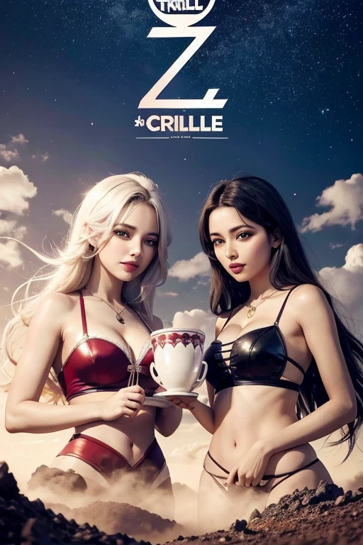 crie um poster o nome e ``2 grils one cup`` with 2 griel and one cup
