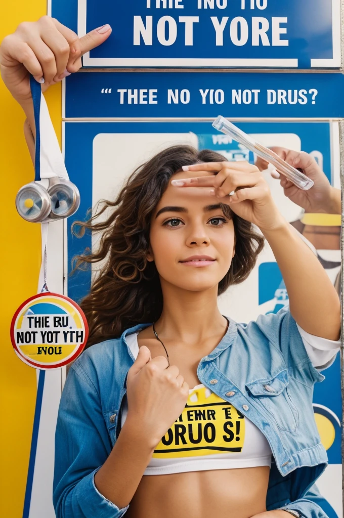 Something about saying no to drugs with this theme this is going to be and will contain on my poster Title: Your Future is in Your Hands!

Slogan: "Choose Health, Choose Life"