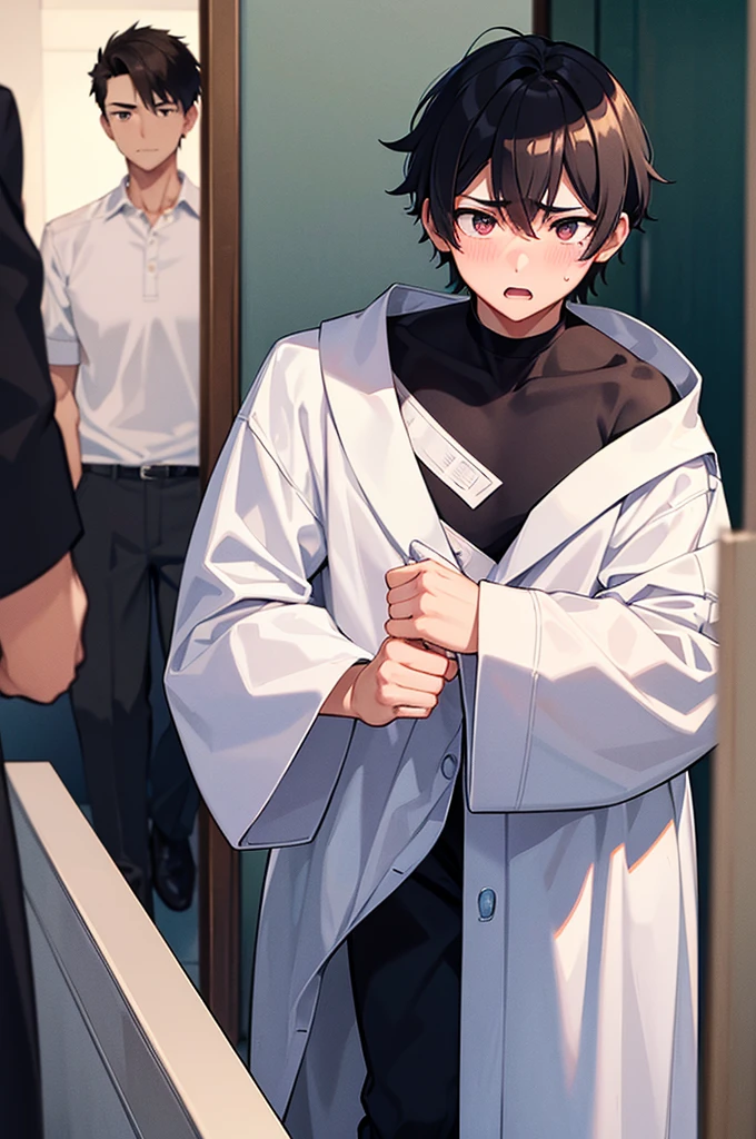 Japanese student style,,cool,,,A refreshing, athletic man,Still a virgin,,,boy,,,boys,,,With a confused look,,,,,why!?why!?,,Myの男が盗られた,(Sudden castration in everyday life:1.3),(Complete castration:1.3),A major failure in becoming an adult male,,Castrated male,,,Male end,,Super manly is slowly declining,,Sexual sensitivity rises sharply,,Body modification,Absurd,,Tall,The male protagonist,My,Spiked Hair,charm,Slim figure,19.,,Smooth,Skin texture,Functional beauty,shine,Breeze,A speck of dust,Natural light,face,hand,eye,blush,tears,,,Saliva,,,Accuracy,,Ultra correct,Biological,Excellent detailed anatomy,4K,8k,Highest quality,Male Focus,,Depth of written boundary,Character Portrait,Black Hair,Punctuality,Boy-centered,Boys who are popular with girls become boyish,