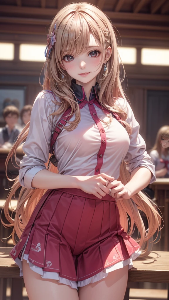 high school girl,(random dance pose),(Highest image quality, (8K), Ultra-realistic, Best Quality, High quality, High Definition, high quality texture, high detailing, Beautiful detailed, fine detailed, extremely details CG, Detailed texture, realistic representation of face, masterpiece, presence, Dynamic, Bold)