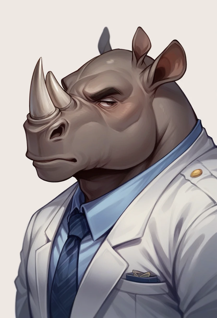 rhinoceros in suit