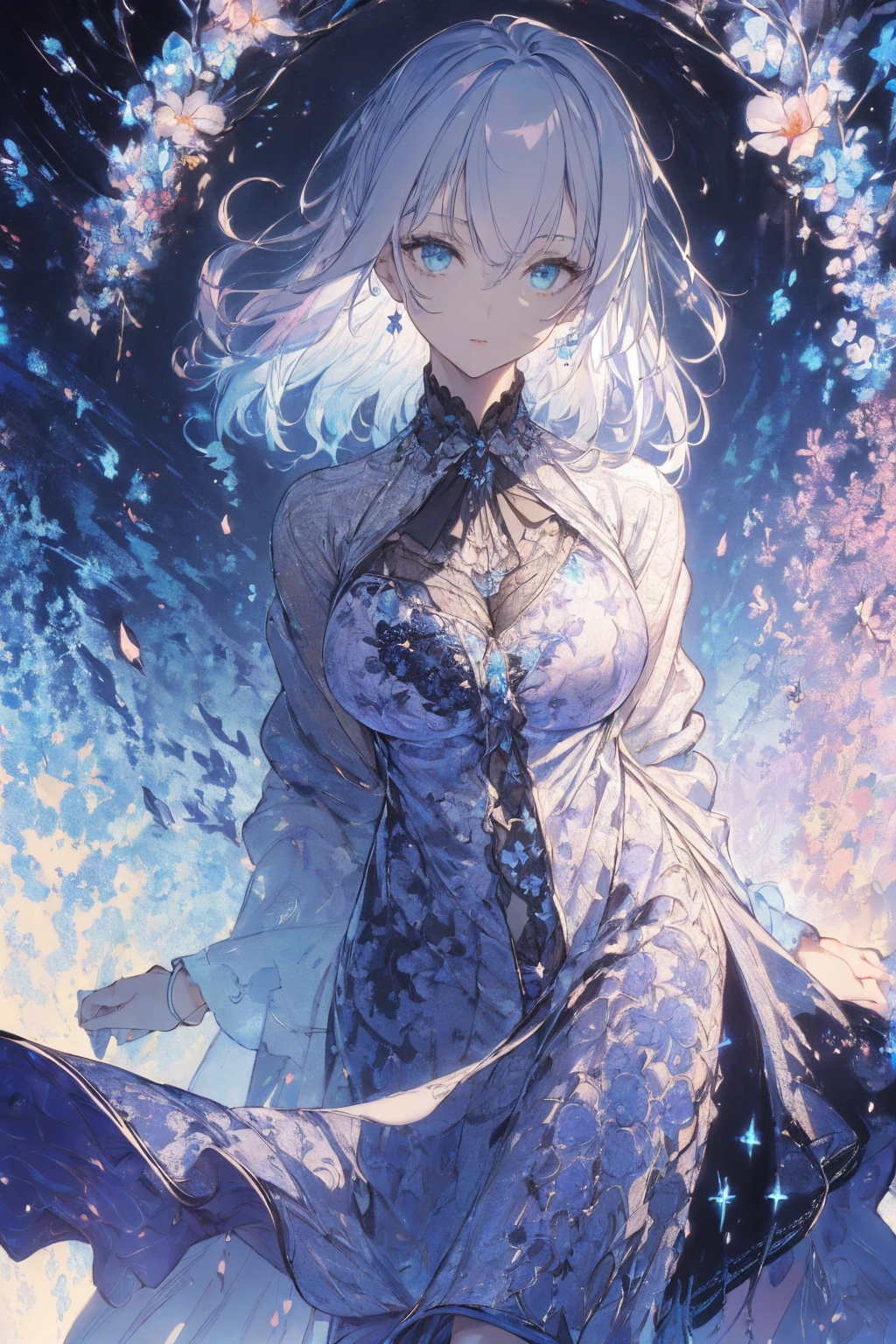 (summer clothing photo:1.1, in dark room:1.5), Masterpiece, best quality, (very detailed CG unity 8k wallpaper), (best quality), High definition RAW color art, Animation,sculptures, (black Marble Skin), (((Ultra detailed elegant))), Magical atmosphere, Detailed skin, Texture,(Intricately detailed, Fine detail, ultra-detail art), depth of fields, bokeh, Silky Touch, Hyper Detail, beautiful eyes, Elegant Face, (lying on blue waterfront), sparkle background, enormous :1.3, (silver hair), pastel purple, embarrassing face, wide open udder, short hair
