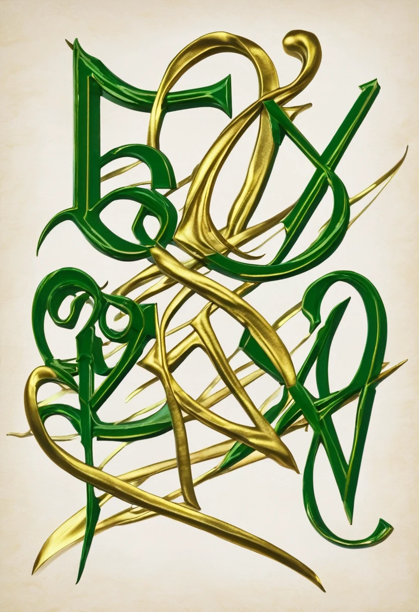 title " Zephyrelen " in cursive font with gold and green letters