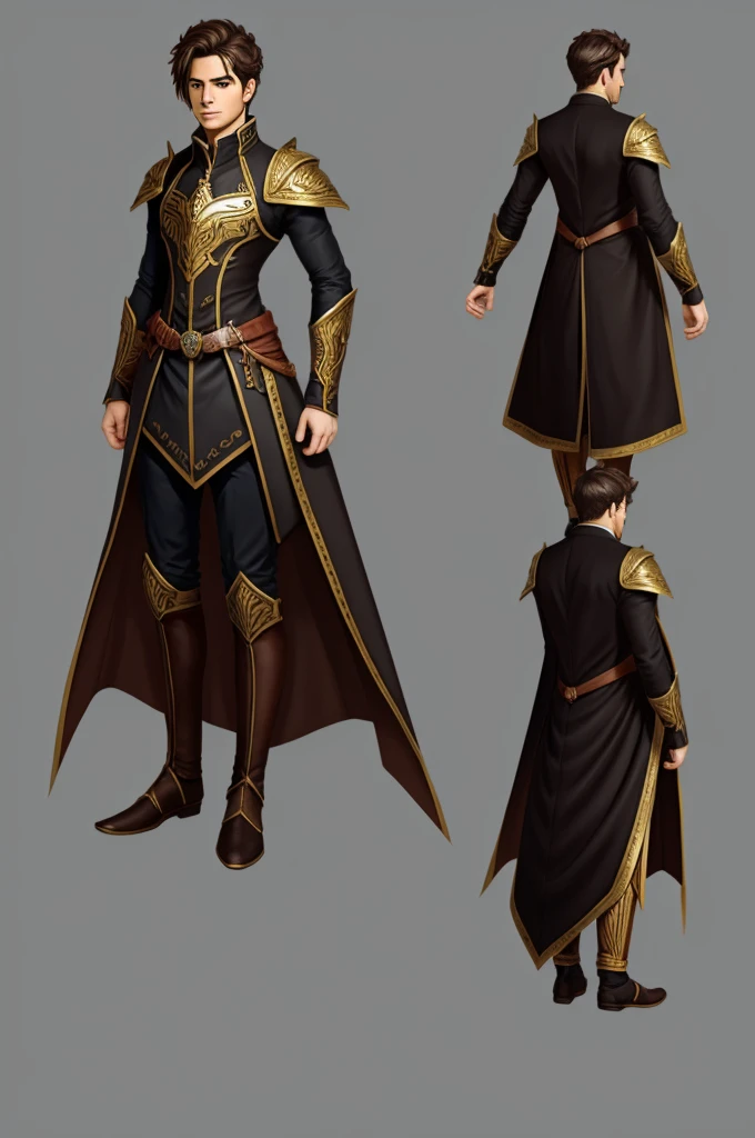 Oc charachter design with portrait and full body.