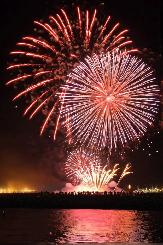 Seaside Fireworks Festival Rally Beach Fireworks Festival