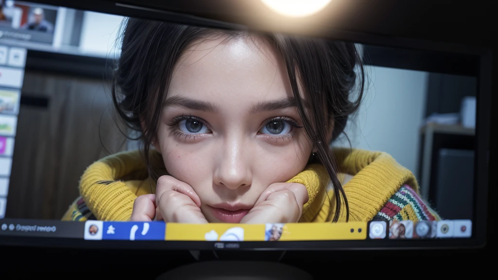 bate papo ao vivo, call , people talking online, livestream, 8k, realistic