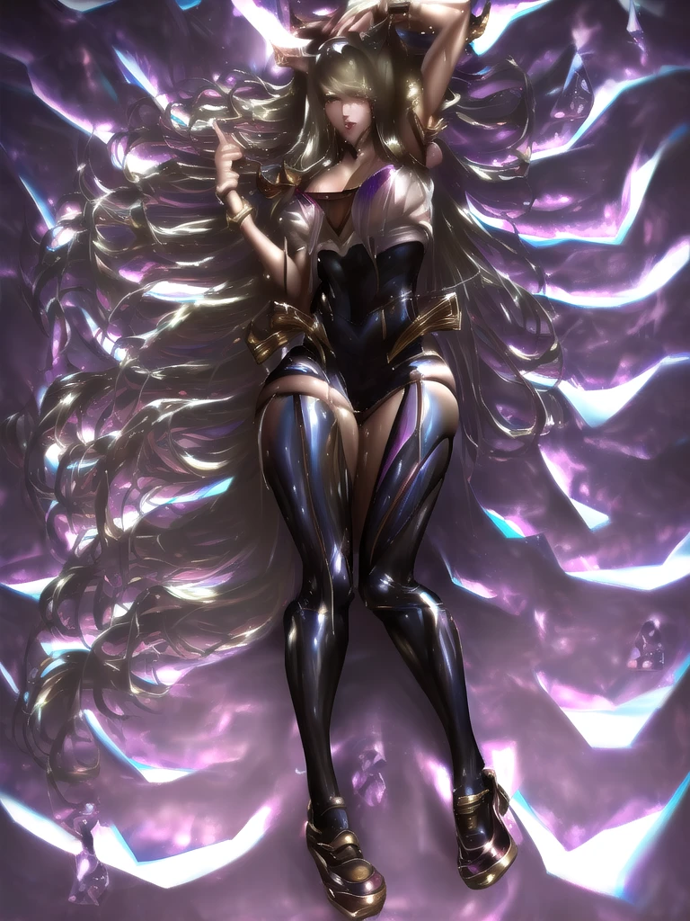 (solo:1.3),
ahri, 8k high quality detailed art, (((pov top down view)), (missionary sex), (lying on bed), (sex), (anthro gets fucked by a human), ( human penis inside vagina), ((sweaty)), (creampie), ((sperm reaches ovum)), (impregnation), (fertilization), (thick), (small boobs), (very slim waist), black legs, (tongue out), (moaning), lying, kda ahri cosplay, 1girl, cleavage, strapless