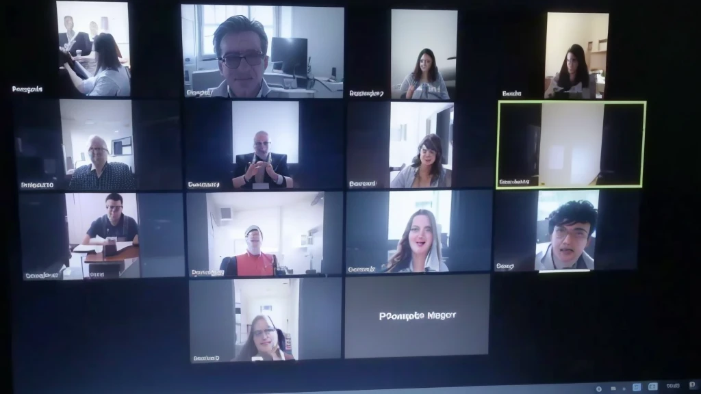 a close-up of a computer screen with a bunch of people on it, powder Nándor Katona, in meeting together, on-line, webcam screenshot, by Fernando Gerassi, covid, Turns Blac, in house, by Rodolfo Amoedo, having a lot of fun, by Teresa Fasolino, 2022