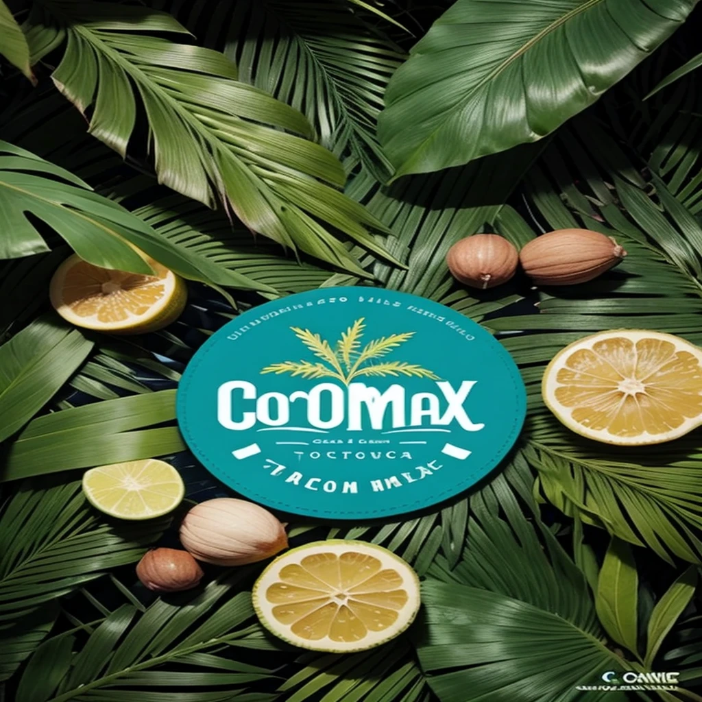 Tropical logo with name: coco mix