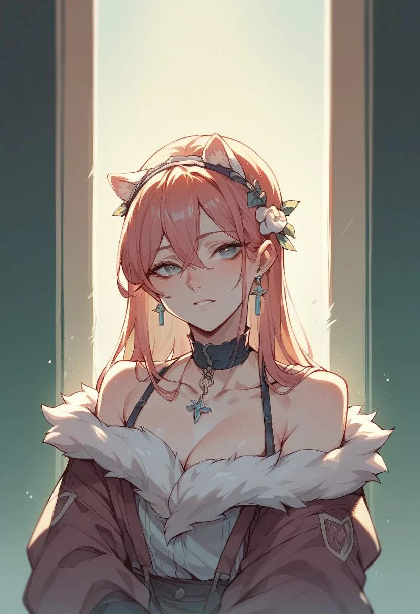 (best quality,ultra-detailed,realistic:1.37),cat girl in heat,sensual pose,long silky hair,bright big eyes,rosy cheeks,tail swaying,hourglass figure,soft fur textures,pink blush on her face,cute cat ears,mischievous smile,shimmering wet skin,steamy atmosphere,vivid colors,playful expression,alluring gaze,natural lighting,beautiful background,hint of seduction,vibrant hues,alluring charm,subtle sensuality,tempting glance,provocative innocence,enchanting beauty,enticing allure,luring ambiance,flirtatious posture.
