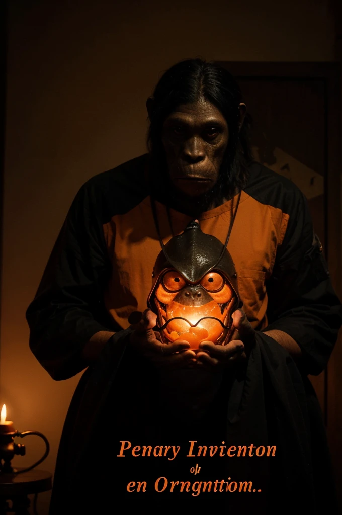 PFP. Think frogs, apes, wizards, aliens, or anything else your imagination conjures up!

Stay on Theme: Include "Dark laboratory with orange color #F1A33D" in your prompt to match our style.