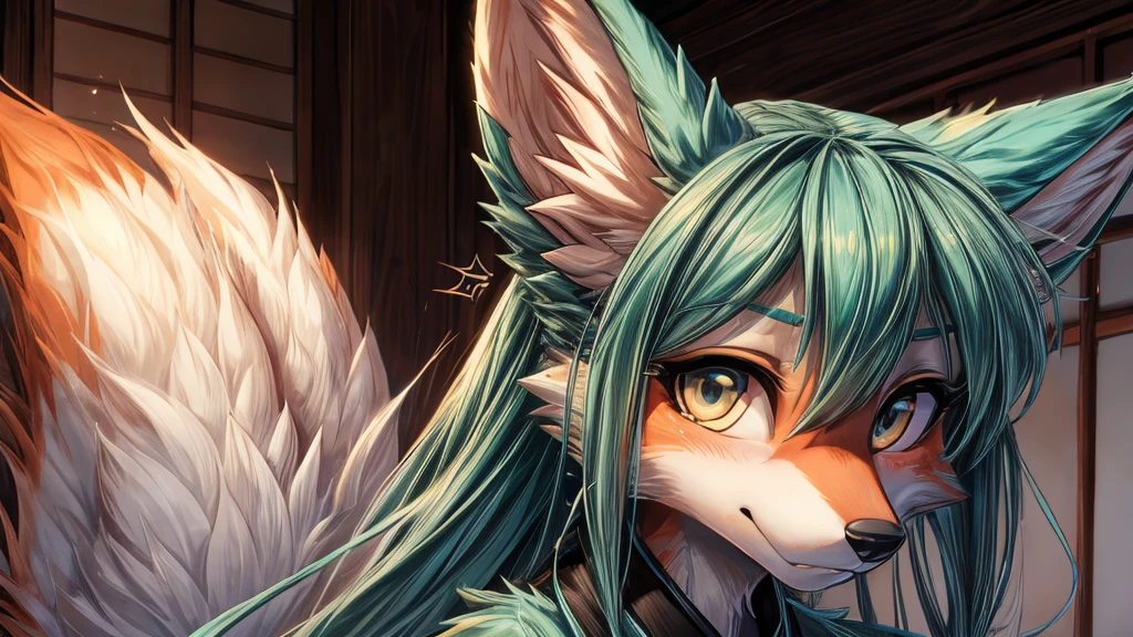  2 chicas having sex a Miku Hatsune x vixen, half high definition side view background, hug another vixen girl with love as she adds_detail:1, blushing face high definition, posing half body add_detail:1, lesbian cunnilingus add_detail:1,