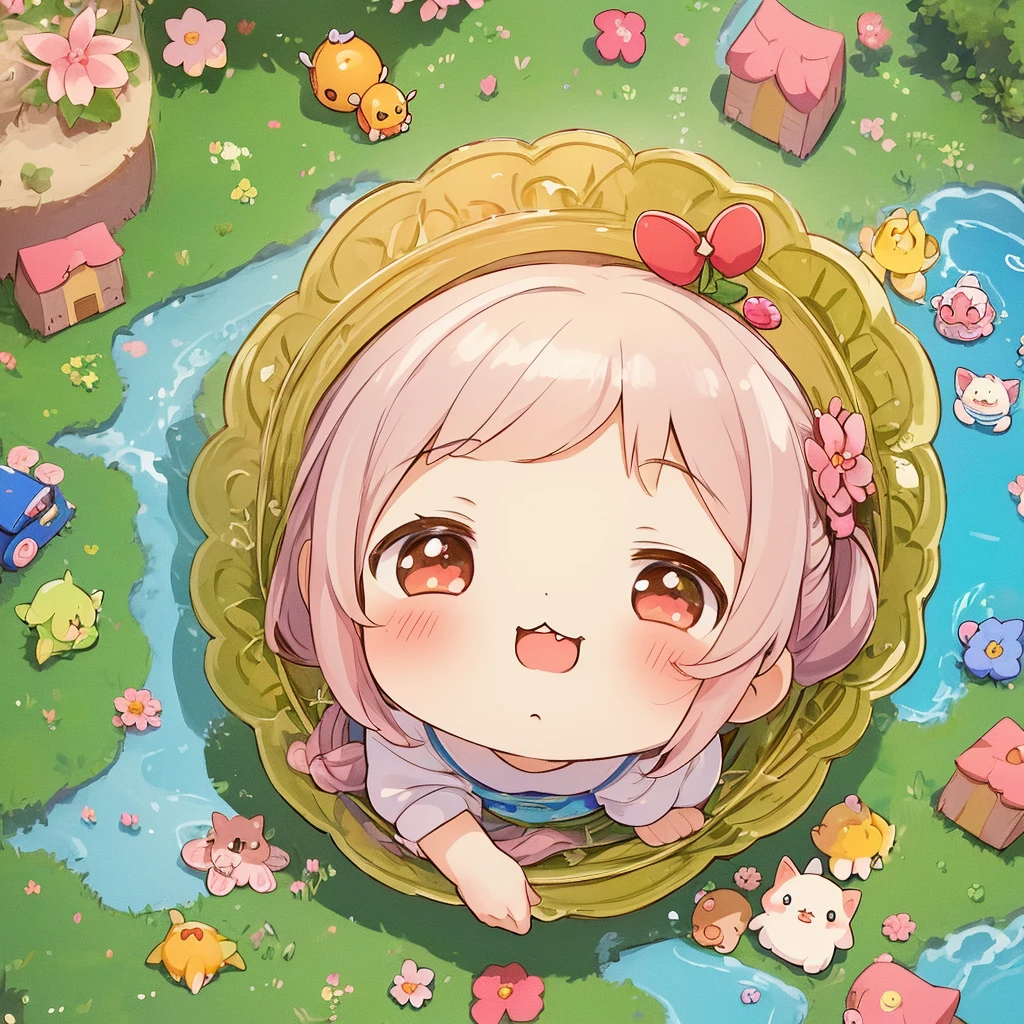 (masterpiece)), ((best quality)), (ultra-detailed), ((kawaii)), cute, (lovely), illustration, anime style, (chibi:1.2), Mysterious small animal I have never seen before, (Small creatures)