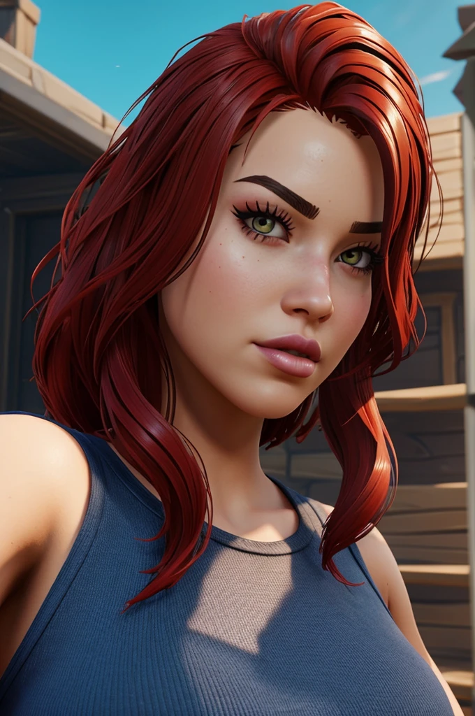 fortnite girl red hair chichis big thick lips 