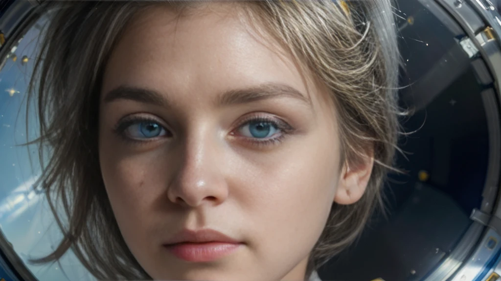 (A better quality masterpiece in close-up:1.5)0.9], (space and astronaut:1.2) (messy silver hair:1.1) (yellow eyes with heterochromia and blue eyes:1.2) (space helmet:1.0) (colored stars in the eyes:1.0) (radiant light:1.1) (big lips:0.9)