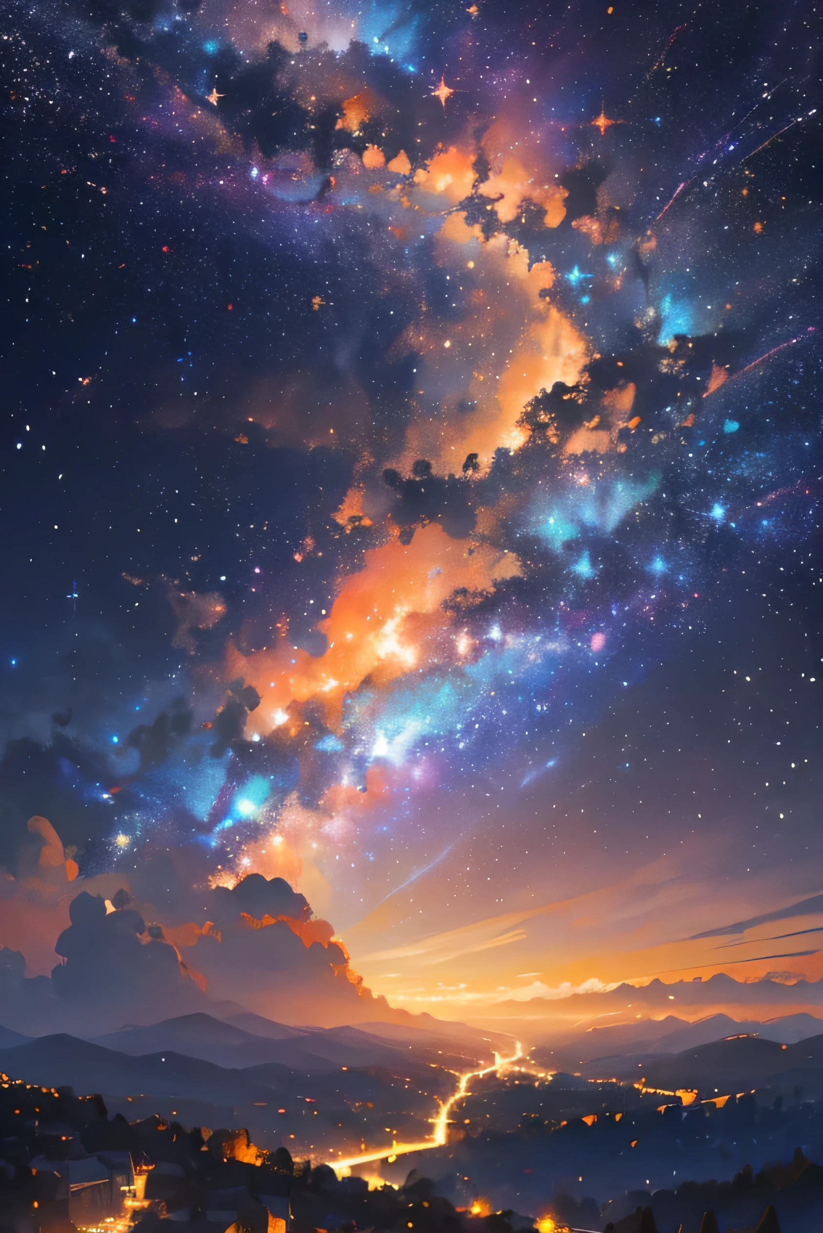 ((Landscape only))、(Orange Galaxy)、Starry Sky、Twinkle, Twinkle Star