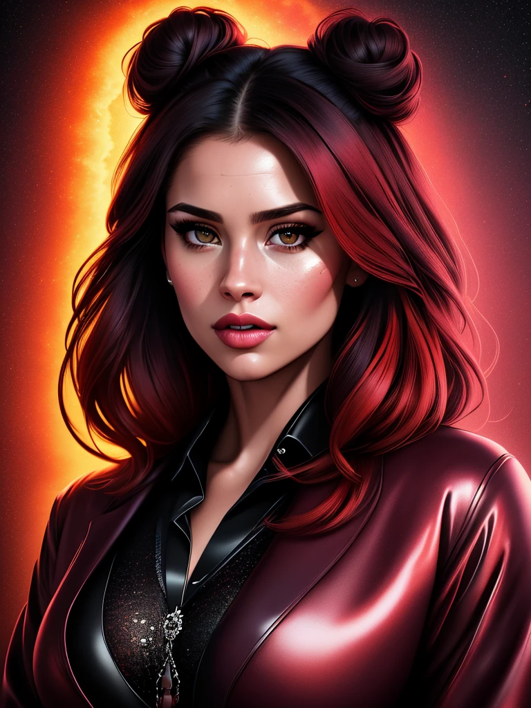 (basety style:1.2),
(darkness:1.1), clouds, deep shadow, darkness, award winning photo, extremely detailed, amazing, fine detail, absurdres, ([Cobie Smulders|Jennifer Aniston|Emilia Clarke]:0.8), highly detailed woman, extremely detailed eyes and face, piercing brown eyes, detailed clothes, skinny, shinny glossy skin, subsurface scattering, (gothic:0.8), double bun, bangs, frills, skirt,red hair, by lee jeffries [(colorful explosion psychedelic paint colors:1.21)::0.15], nikon d850 film stock photograph 4 kodak portra 400 camera f1.6 lens rich colors hyper realistic lifelike texture dramatic lighting unrealengine trending on artstation cinestill 800 tungsten, Style-Neeko,big breasts 