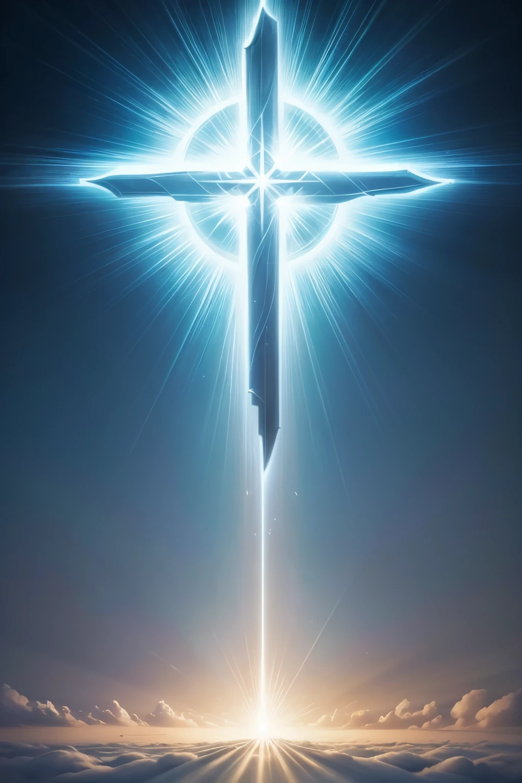 fund: Use a soft background, like a gradient of blue and white, symbolizing heaven and peace.
Central Element: Place a stylized cross or an open Bible, radiating light.
texto: Include the name "godly light" in an elegant and clear font, maybe gold or white, to stand out.
Additional Detail: Add subtle elements, like rays of light or doves, to complement the religious theme.