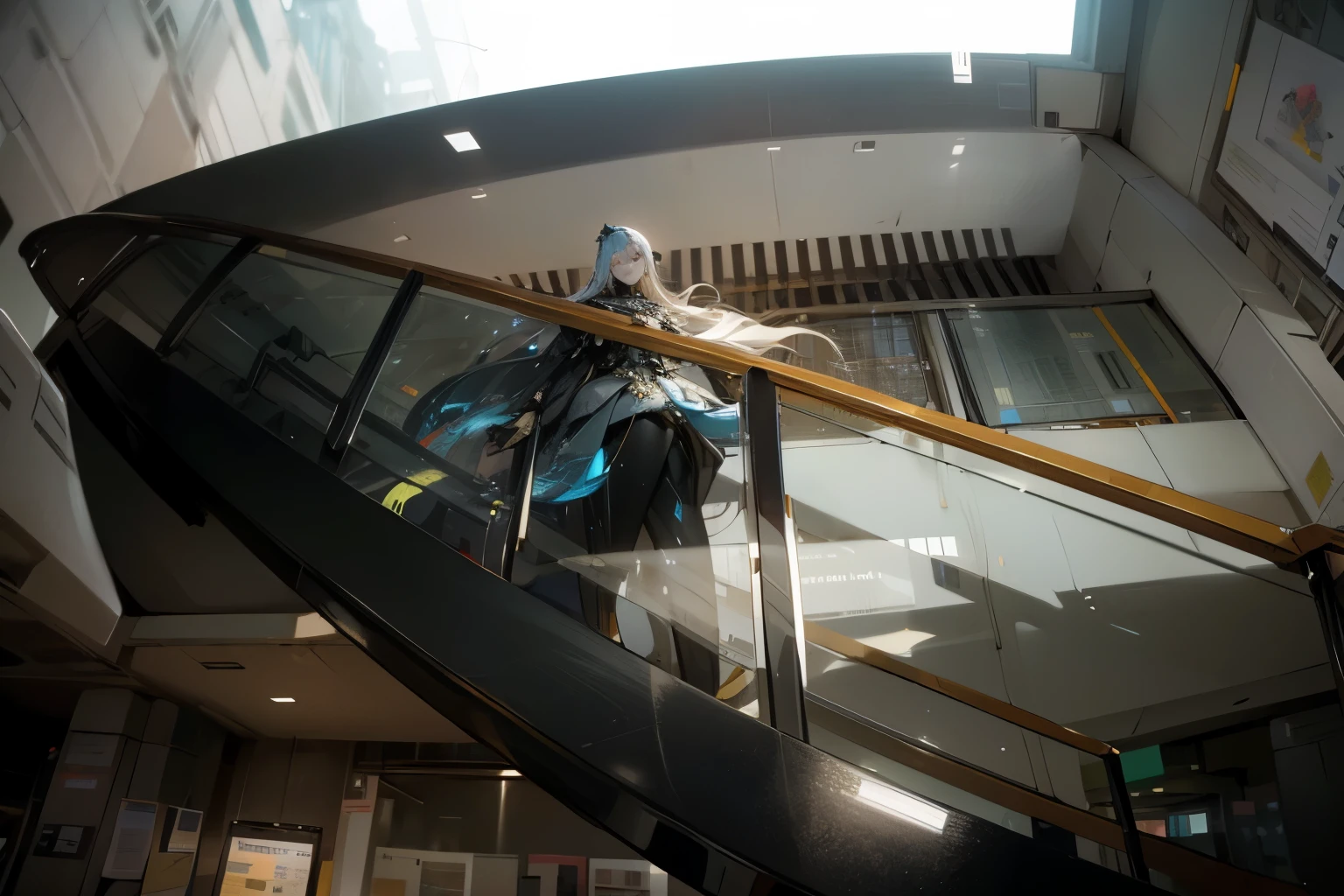 (Best quality, 8k, 32k, Masterpiece, UHD:1.2), "Transform the scene into a grand, futuristic Metro Train station that exudes style and sophistication. Picture a sprawling station with sleek, modern architecture characterized by clean lines, expansive glass panels, and cutting-edge materials. The design is both functional and aesthetically stunning, blending form and function seamlessly.
The main concourse is vast and open, with high ceilings adorned with intricate, glowing patterns that cast a soft, ambient light. Advanced holographic displays and interactive touchscreens provide real-time information, guiding passengers effortlessly through the station. The floors are polished and reflective, enhancing the sense of space and light.
The platforms are lined with high-speed, levitating trains that glide silently along magnetic tracks, their sleek designs reminiscent of the most advanced aerodynamic principles. Waiting areas are furnished with comfortable, ergonomic seating and feature lush, vertical gardens that add a touch of natural beauty to the futuristic setting.
Art installations and sculptures, both digital and physical, are strategically placed throughout the station, adding a cultural and artistic dimension. Automated systems and AI assistants ensure a seamless and efficient passenger experience, from ticketing to boarding.
Capture the essence of innovation and luxury, highlighting the station’s grandeur and style. The scene should evoke a sense of awe and excitement, showcasing a vision of urban transit that is both futuristic and impeccably designed, where every detail reflects cutting-edge technology and high-class aesthetics."